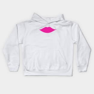 Hot pink lips Kids Hoodie